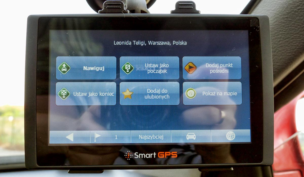 Smart GPS SG732 TT EU test nawigacji