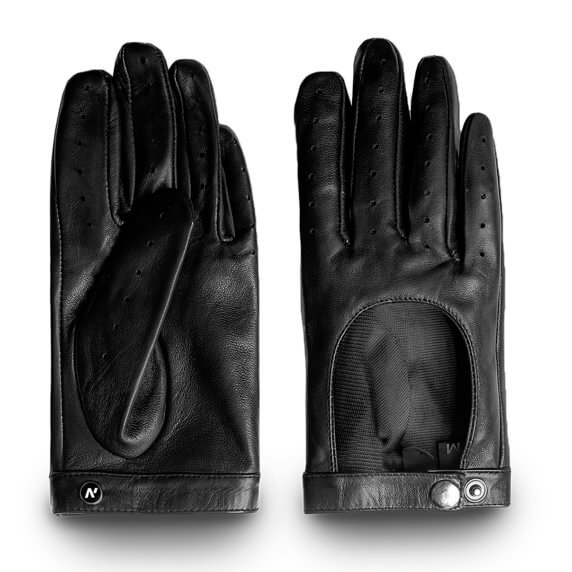 Rękawiczki samochodowe damskie napoREBEL (czarny)